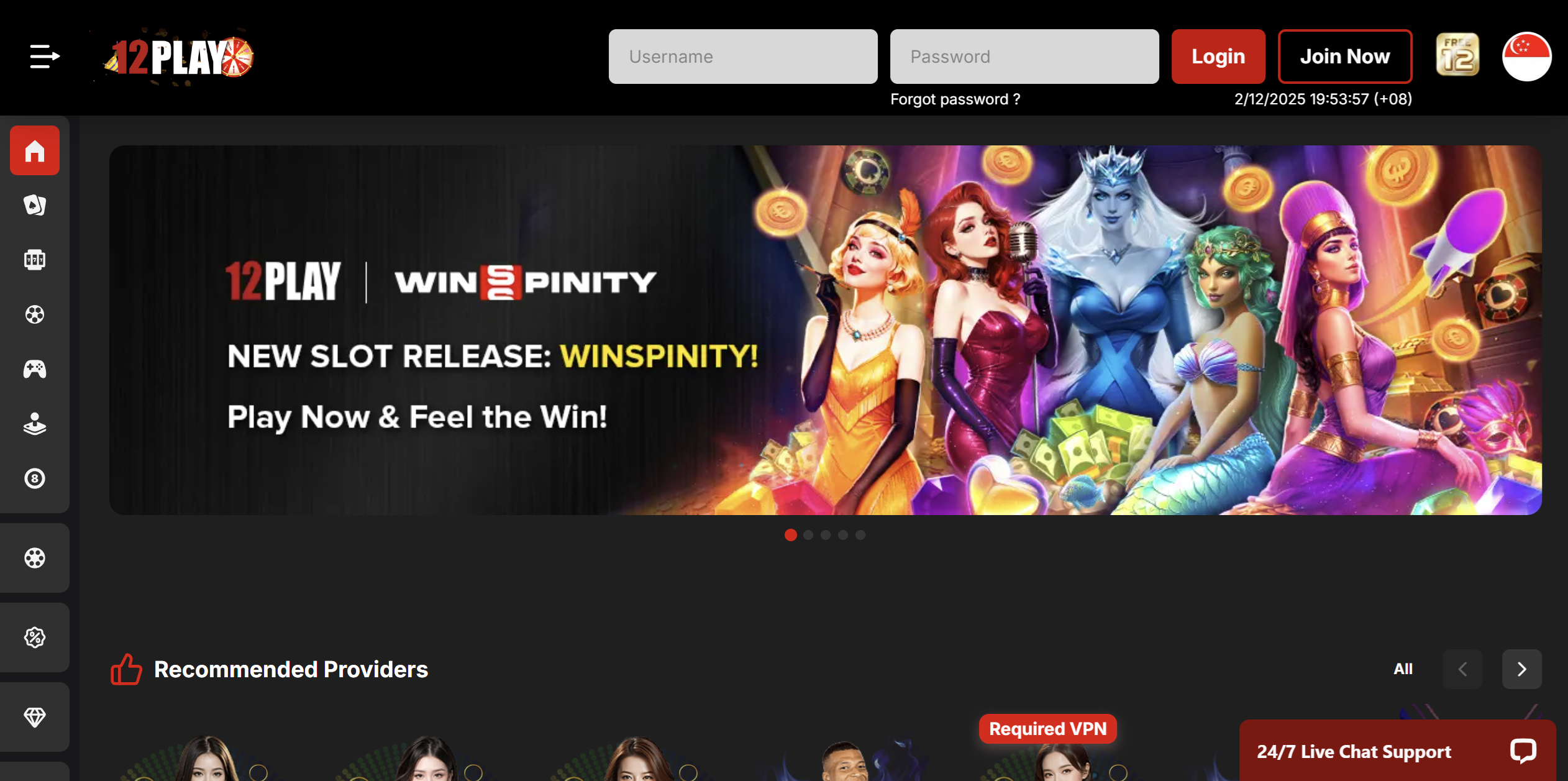 12Play SG Official Website